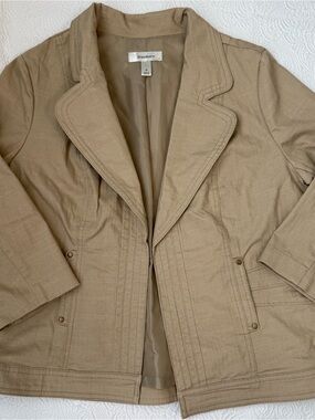 dressbarn Beige Lightweight Blazer